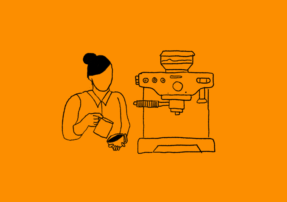 barista-orange2 Chapters of Us illustration