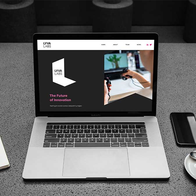 LYVA Labs website design