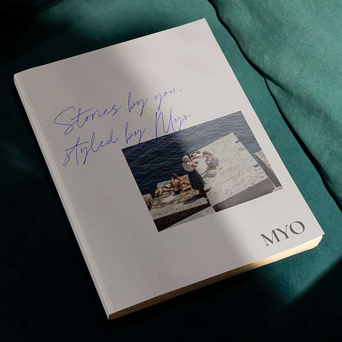 MYO brand photography magazine design