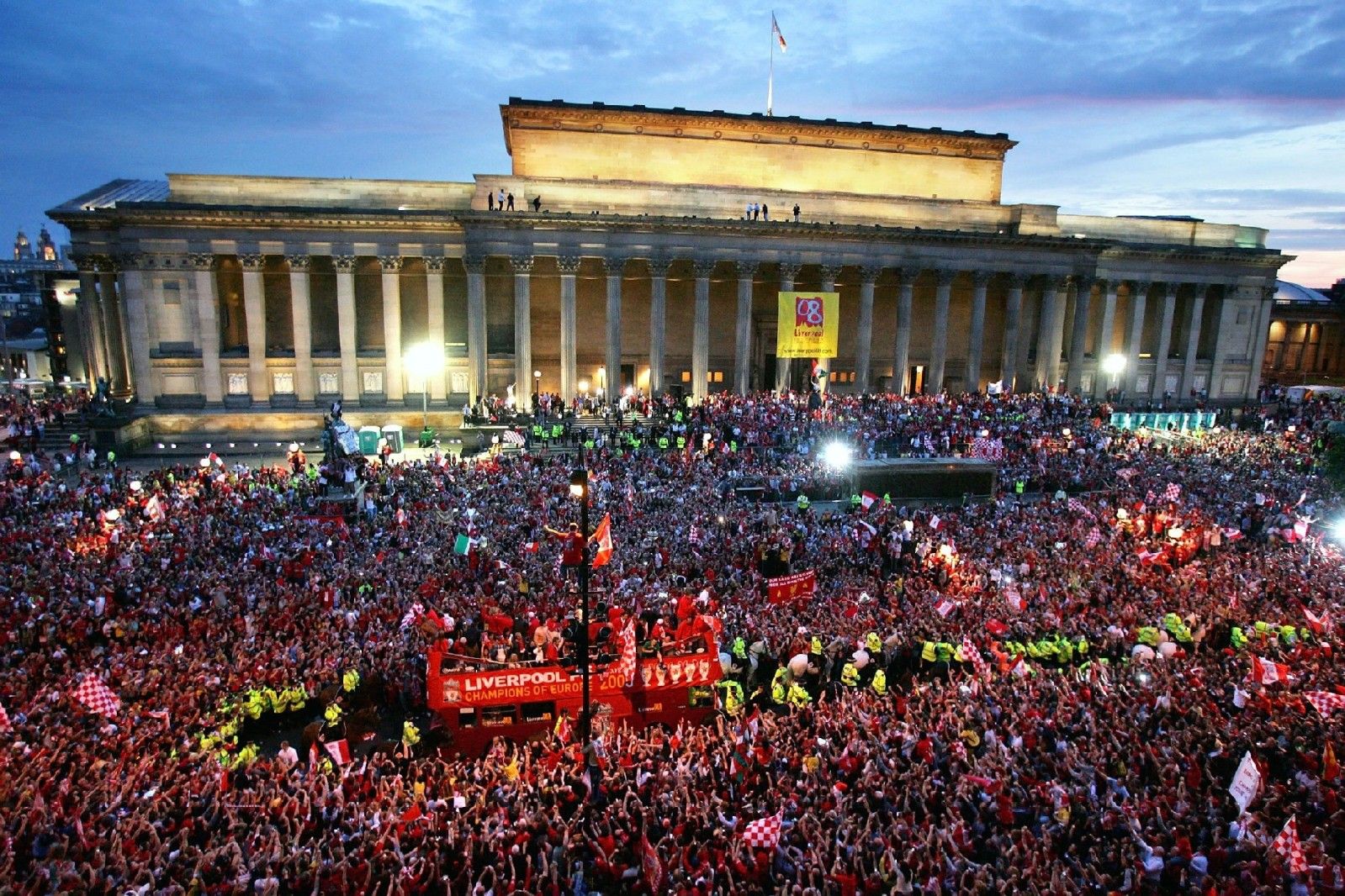 City of Liverpool celebrating football